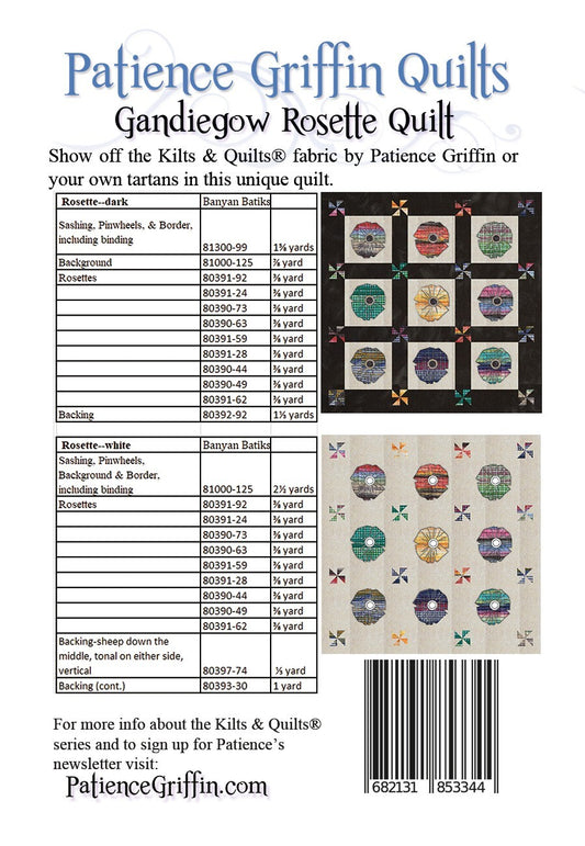 Gandiegow Rosette Quilt Pattern , quilting and craft projects