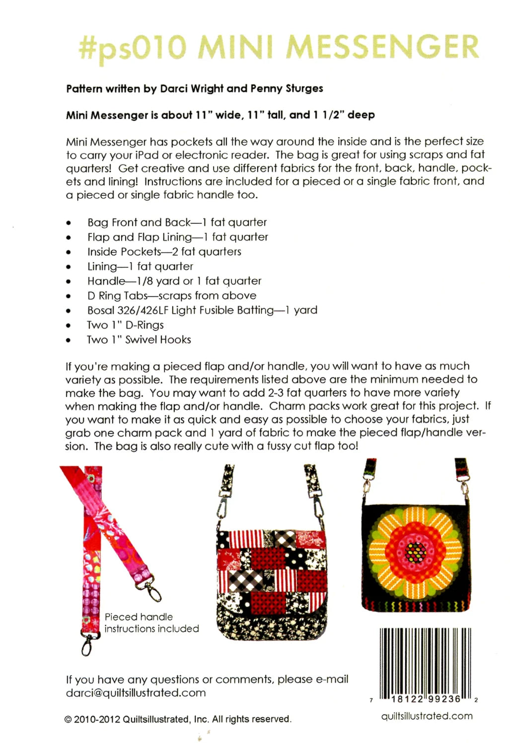 Mini Messenger Bag Pattern