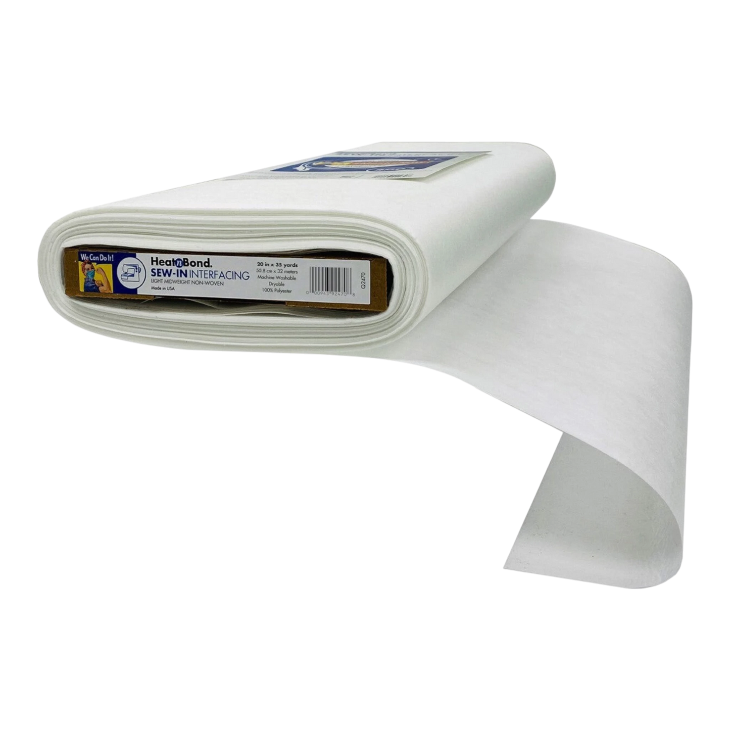Sew In Non-Woven Light - Medium weight Interfacing - 508 mm wide , quilting and structured projects