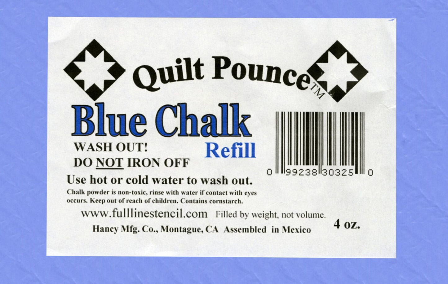 Pounce Chalk Powder Refill - Blue by Hancy