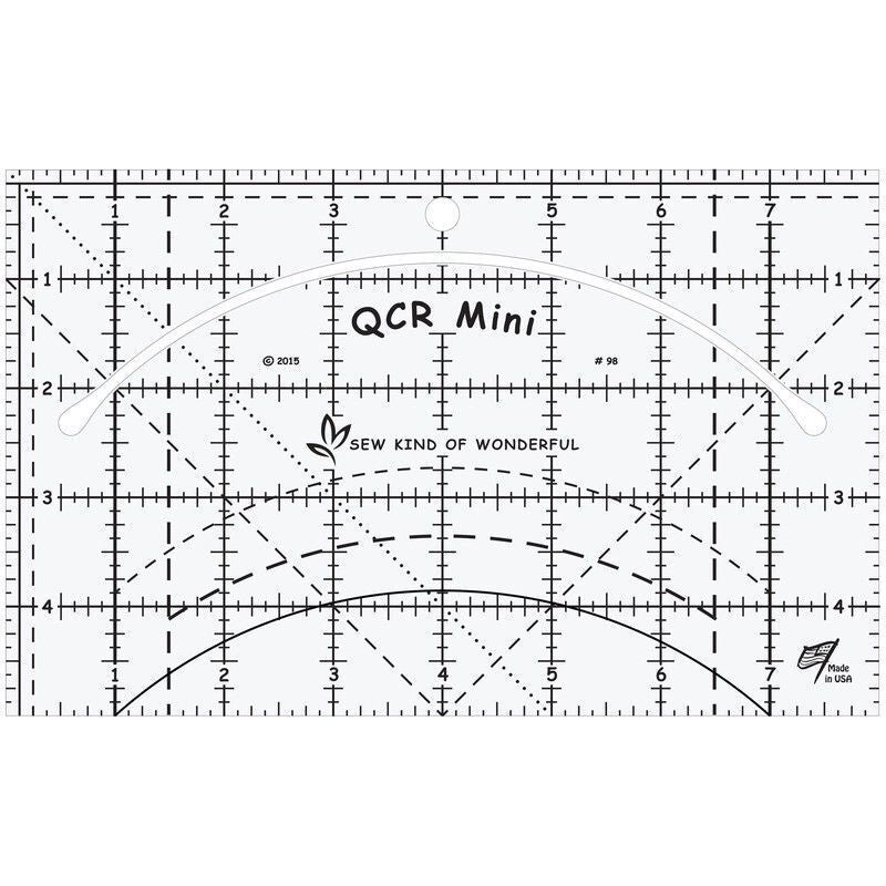 Quick Curve Mini Ruler from Sew Kind of Wonderful for precise cutting, marking and patchwork