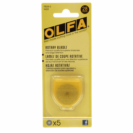 OLFA 28mm Rotary Blades 5 Pack