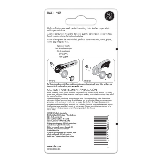 Olfa Rotary Blades 60 mm Refill - RB60-1 60 mm