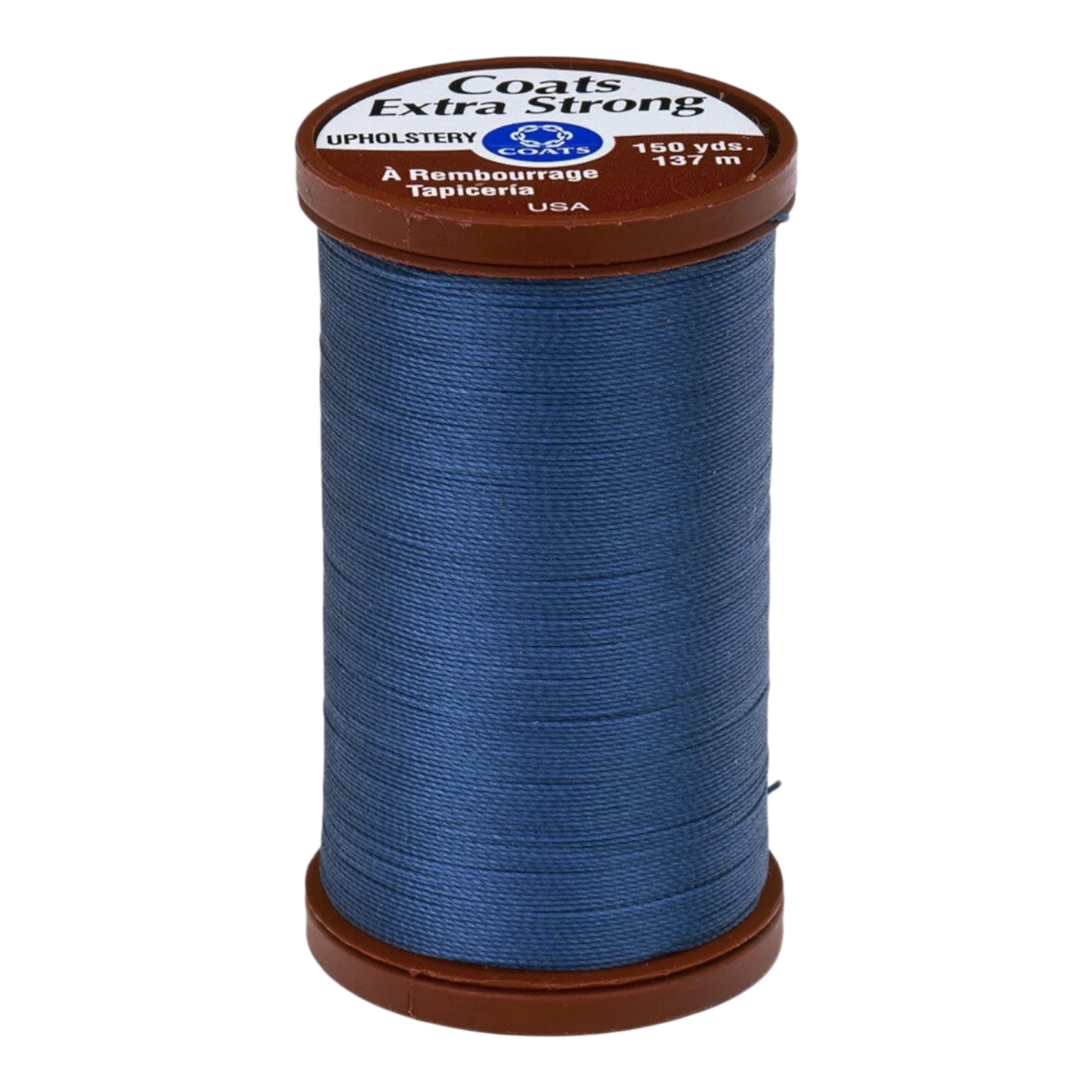 Coats Extra Strong & Upholstery Thread 150 yds - Soldier Blue , piecing and stitching