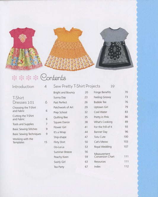 Sew Pretty T-Shirt Dress Pattern , quilting and craft projects