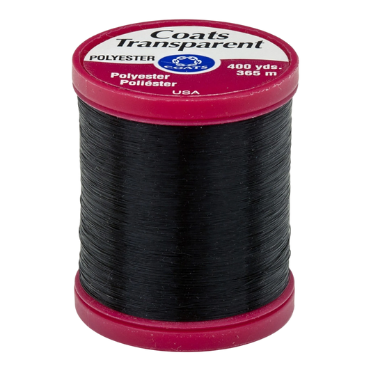 Coats Transparent Polyester Thread 400yd Smoke