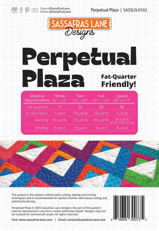 Perpetual Plaza Quilt Pattern , quilting and craft projects