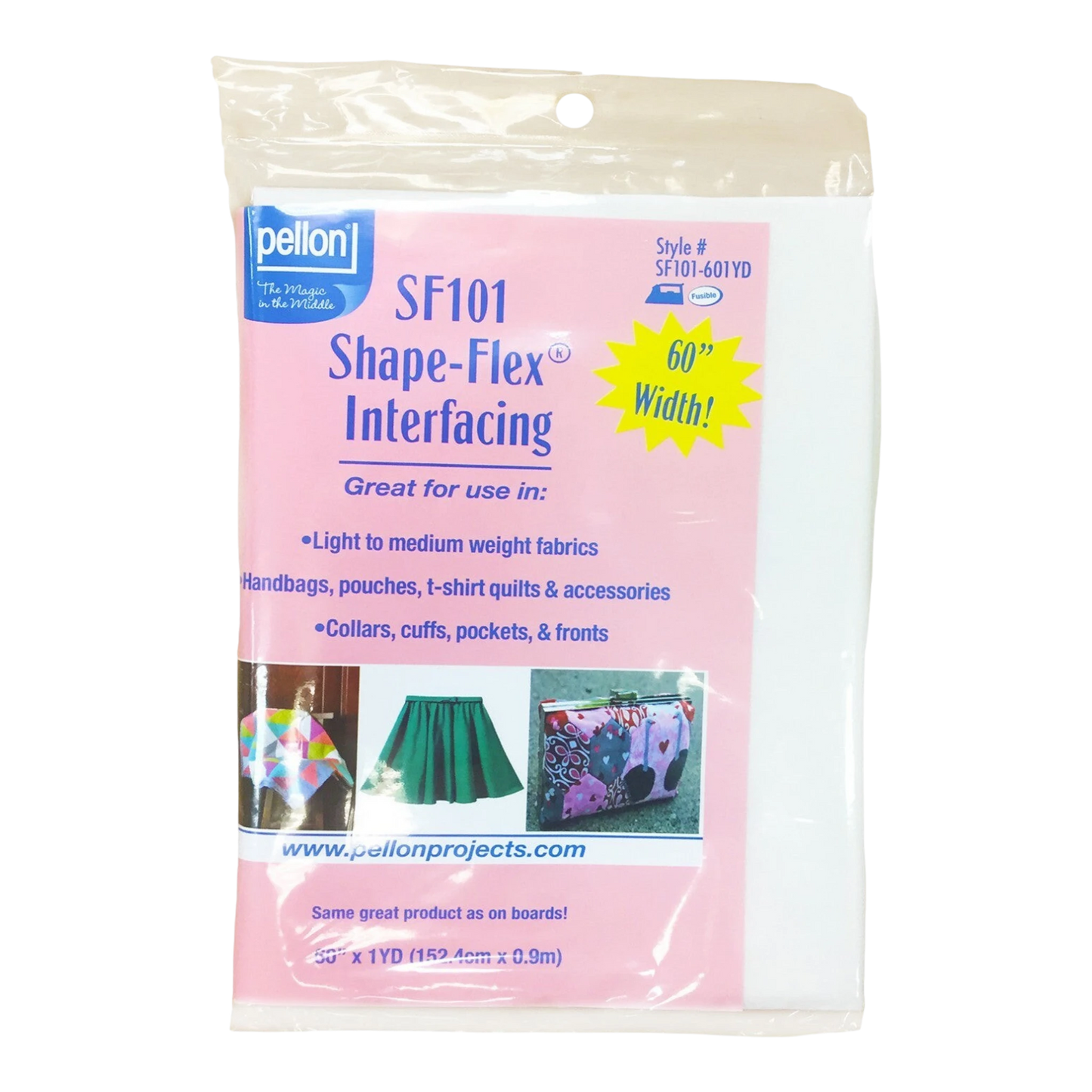 Pellon - Shape Flex Woven Cotton Interfaciing 1524 mm x 1yd for patchwork, quilting and sewing