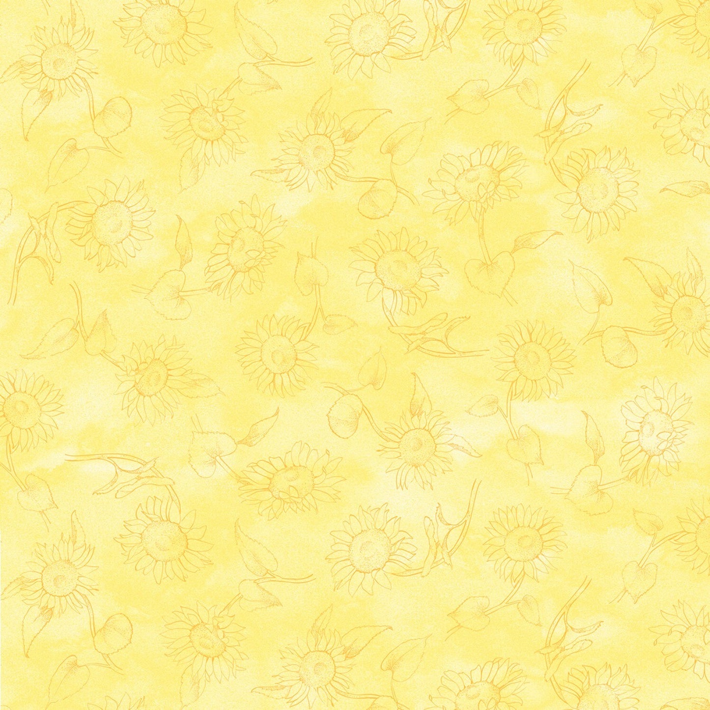 Sunflower Field - Yellow Sunflower Outlines