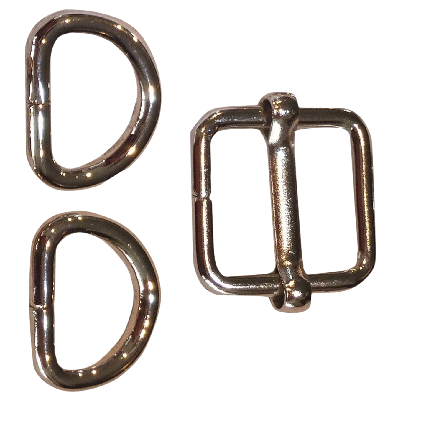 SKD - 16 mm Slide Buckle with 2 D-Rings, NICKEL