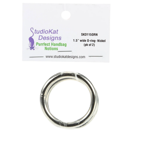 SKD - 38 mm wide O-Rings, Gold, for bag making and sewing projects