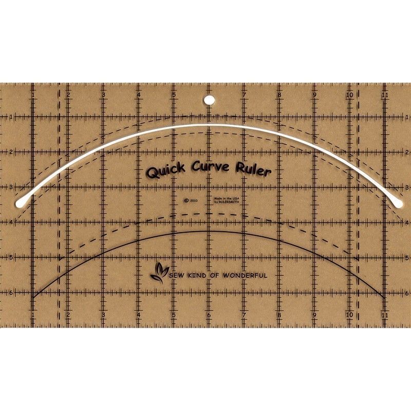Quick Curve Ruler - Sew Kind of Wonderful for precise cutting, marking and patchwork