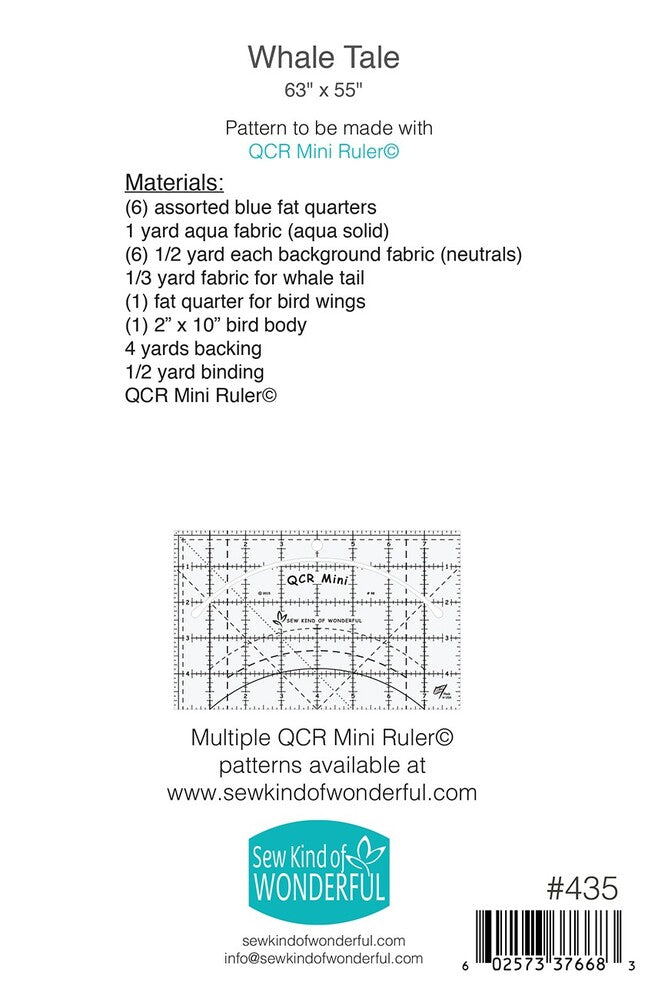 Whale Tale Quilt Pattern