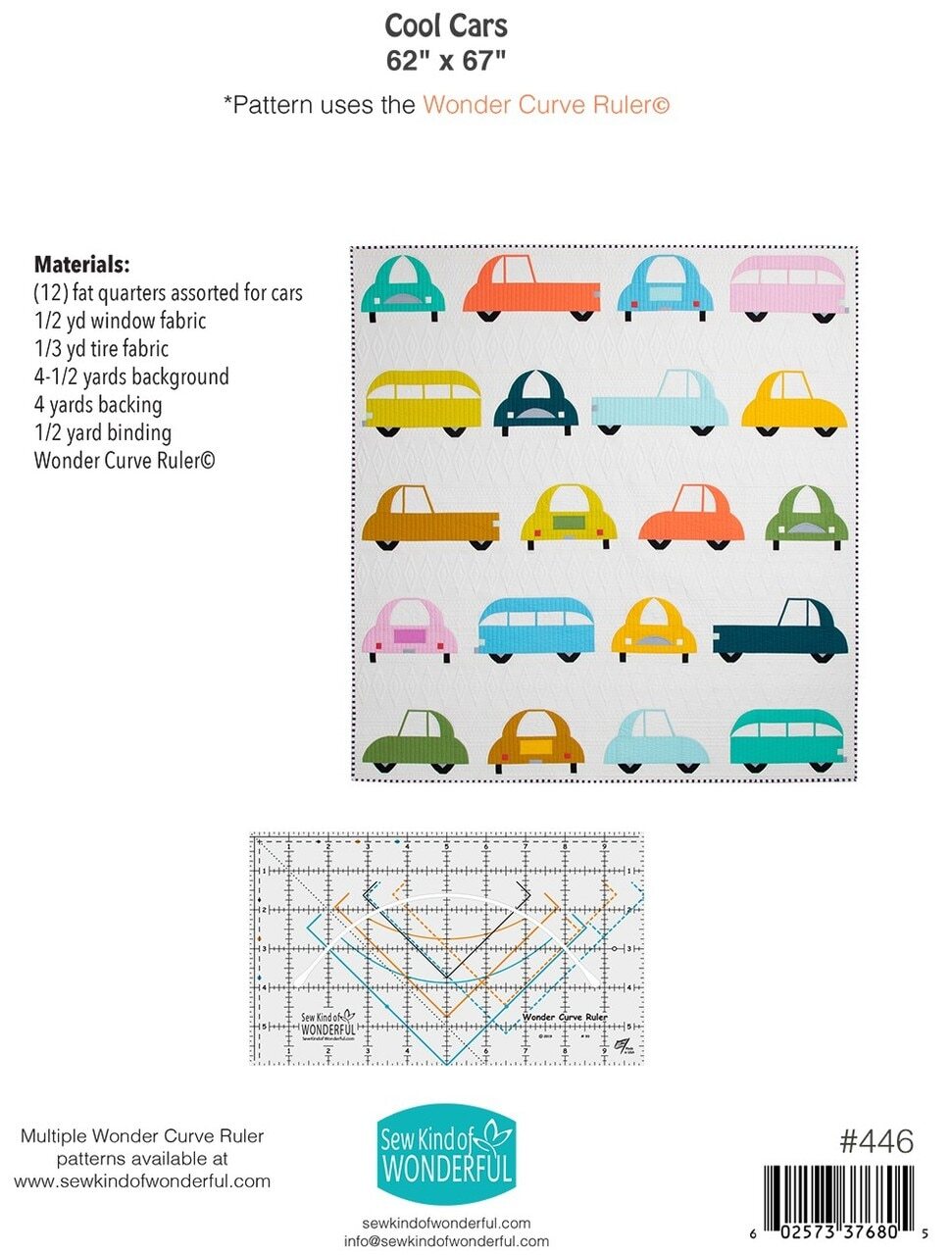 Cool Cars Quilt Pattern by Sew Kind of Wonderful , quilting and craft projects
