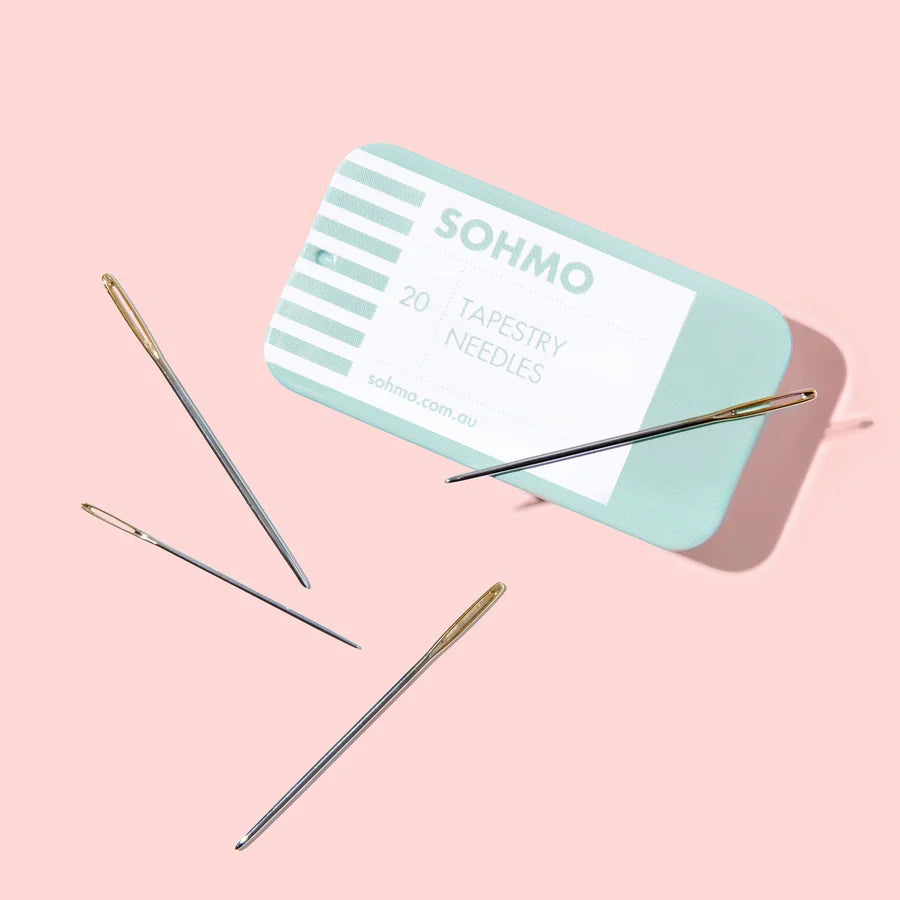 SOHMO Tapestry Needles - Japanese-Made Blunt Needles in 3 Sizes, Pack of 20