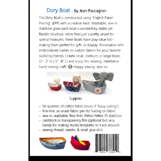 The Dory Boat: Fabric Toy Boat Pattern