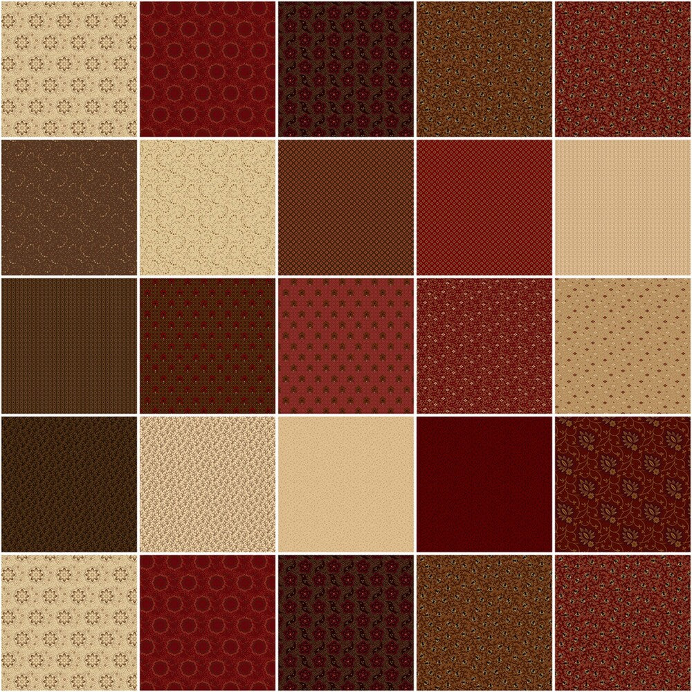 Redwood Cupboard - 10 in Squares - 42 pc