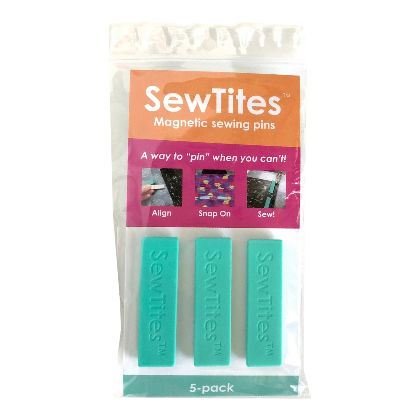 SewTites Magnetic Pin 5 Pack , quilting and needlework