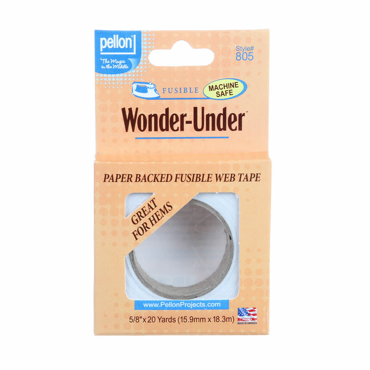 Wonder Web Fusible Paper Backed 16 mm X 20yd