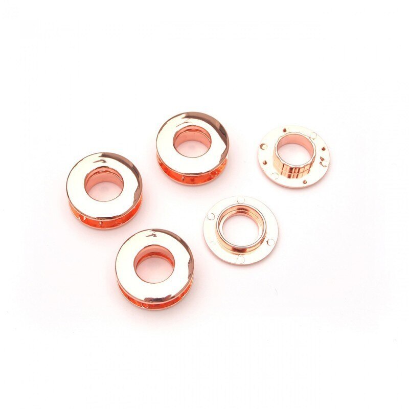 Double Faced Snap Together Grommets ROSE GOLD for bag making and sewing projects