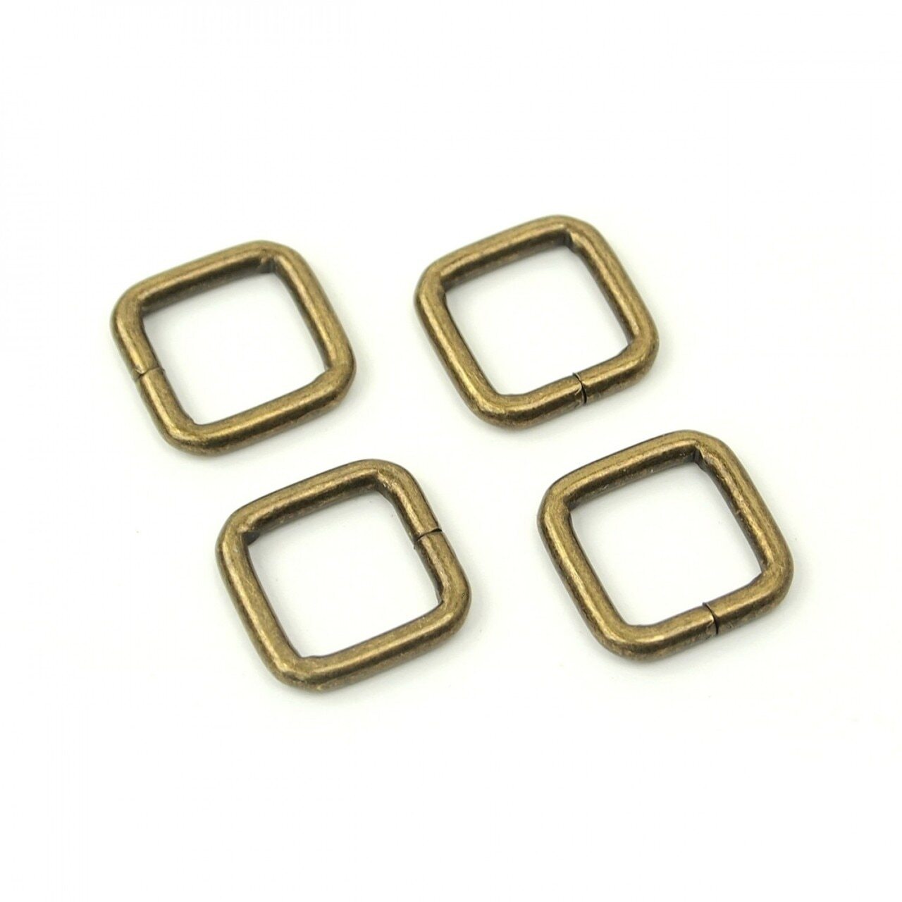 Rectangle Rings 13 mm - Antique (set of 4) for bag making and sewing projects