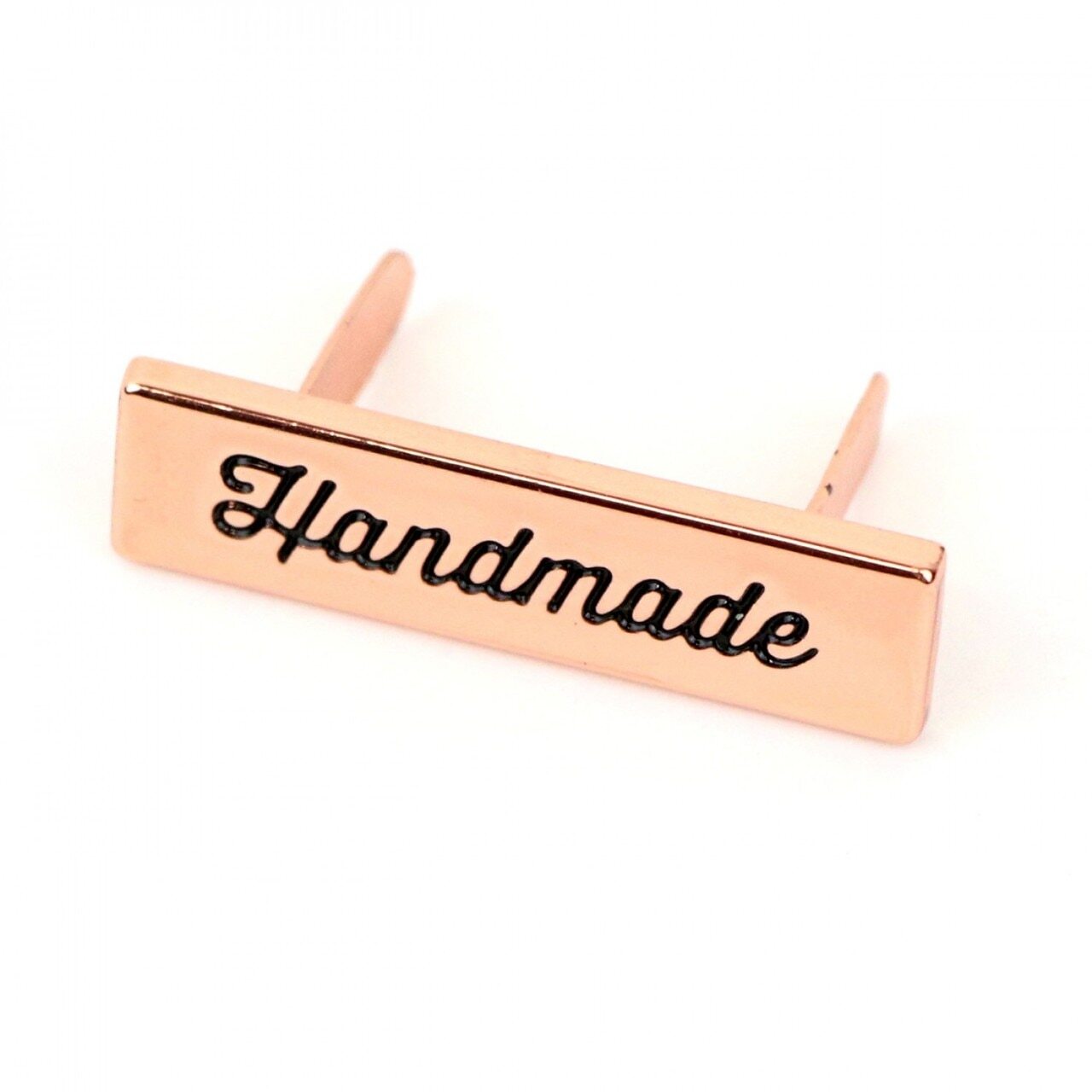 Script Handmade Label - Rose Gold