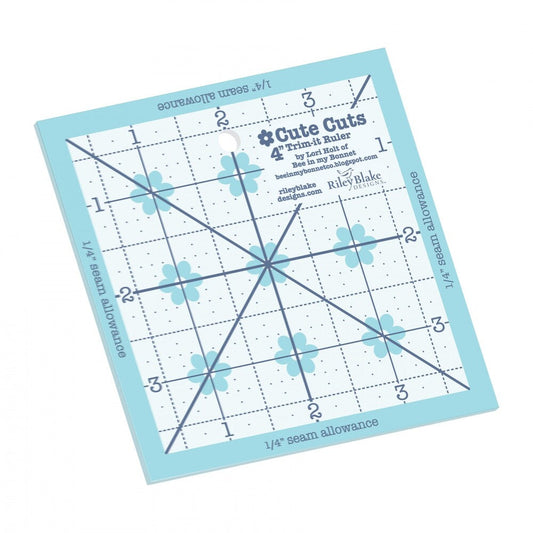 Lori Holt Trim-it Ruler - 57 mm Square for precise cutting, marking and patchwork