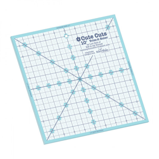 Lori Holt Trim It Ruler Square 279 mm x 279 mm Ruler for precise cutting, marking and patchwork