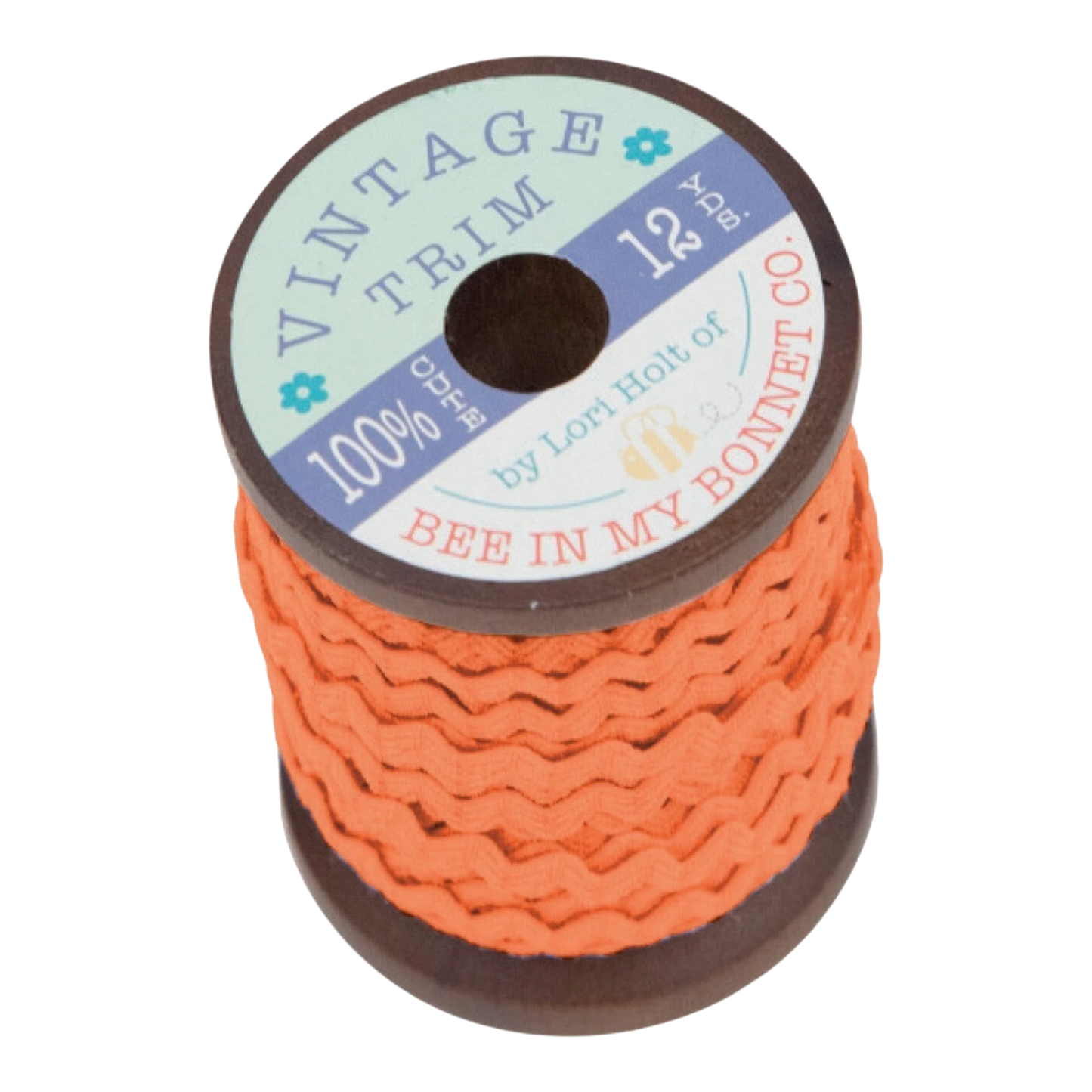 Lori Holt | Vintage Rick Rack 6 mm | Cottage Collection | Pumpkin sewing and quilting product