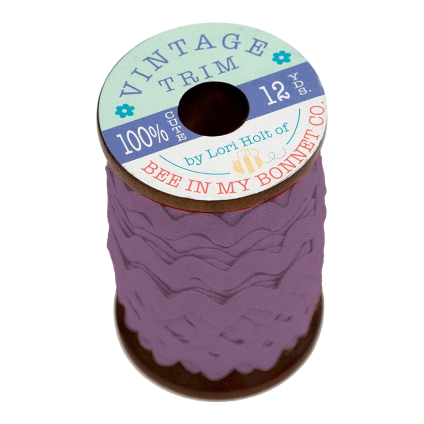 Lori Holt - Vintage Rick Rack 10 mm Cottage - PLUM sewing and quilting product