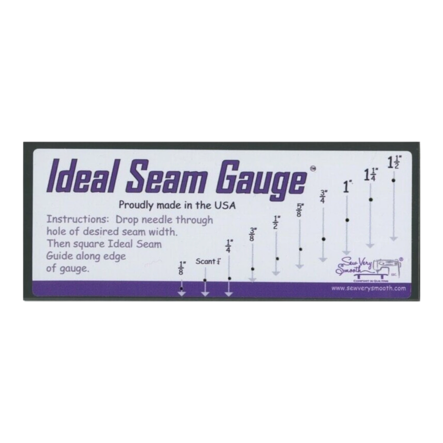 Ideal Seam Gauge by Sew Very Smooth sewing and quilting product