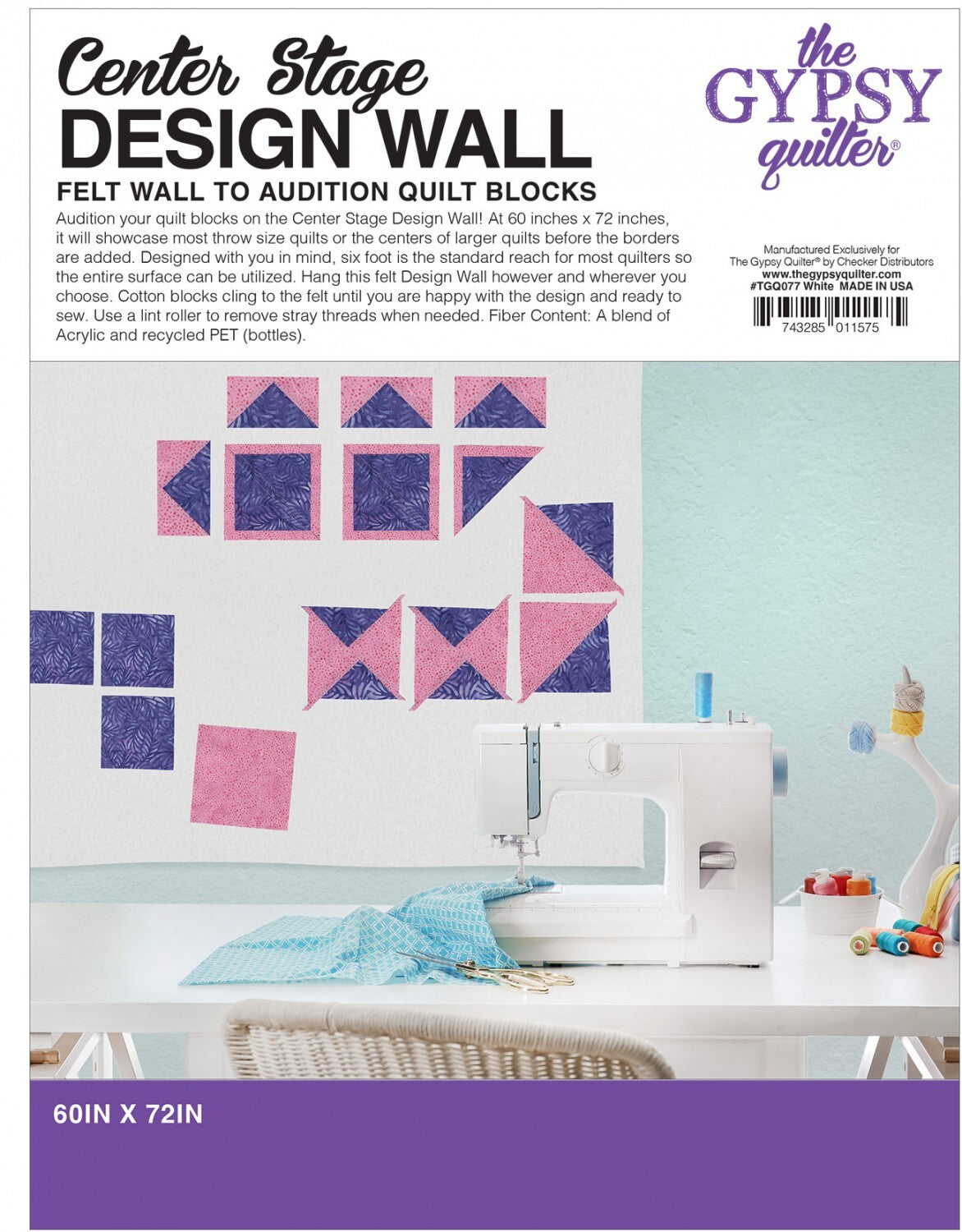 Centre Stage Design Wall - White sewing and quilting product