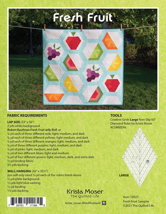FRESH FRUIT Quilt Pattern BY Krista Moser , quilting and craft projects