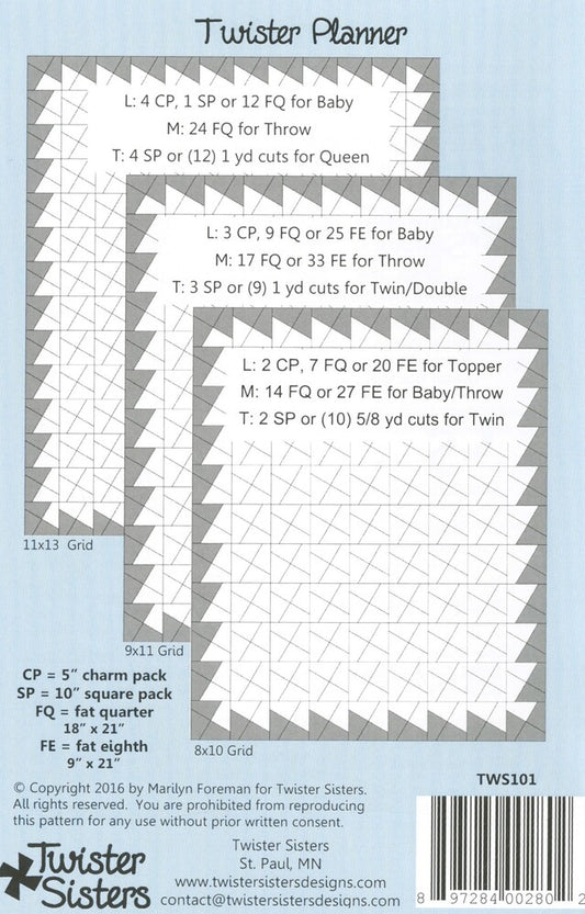 Twister Planner sewing and quilting product