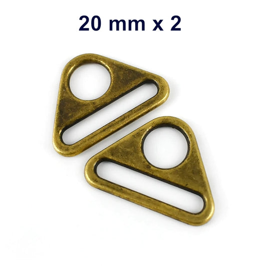 Everything Fabric Triangle Rings - 20 mm