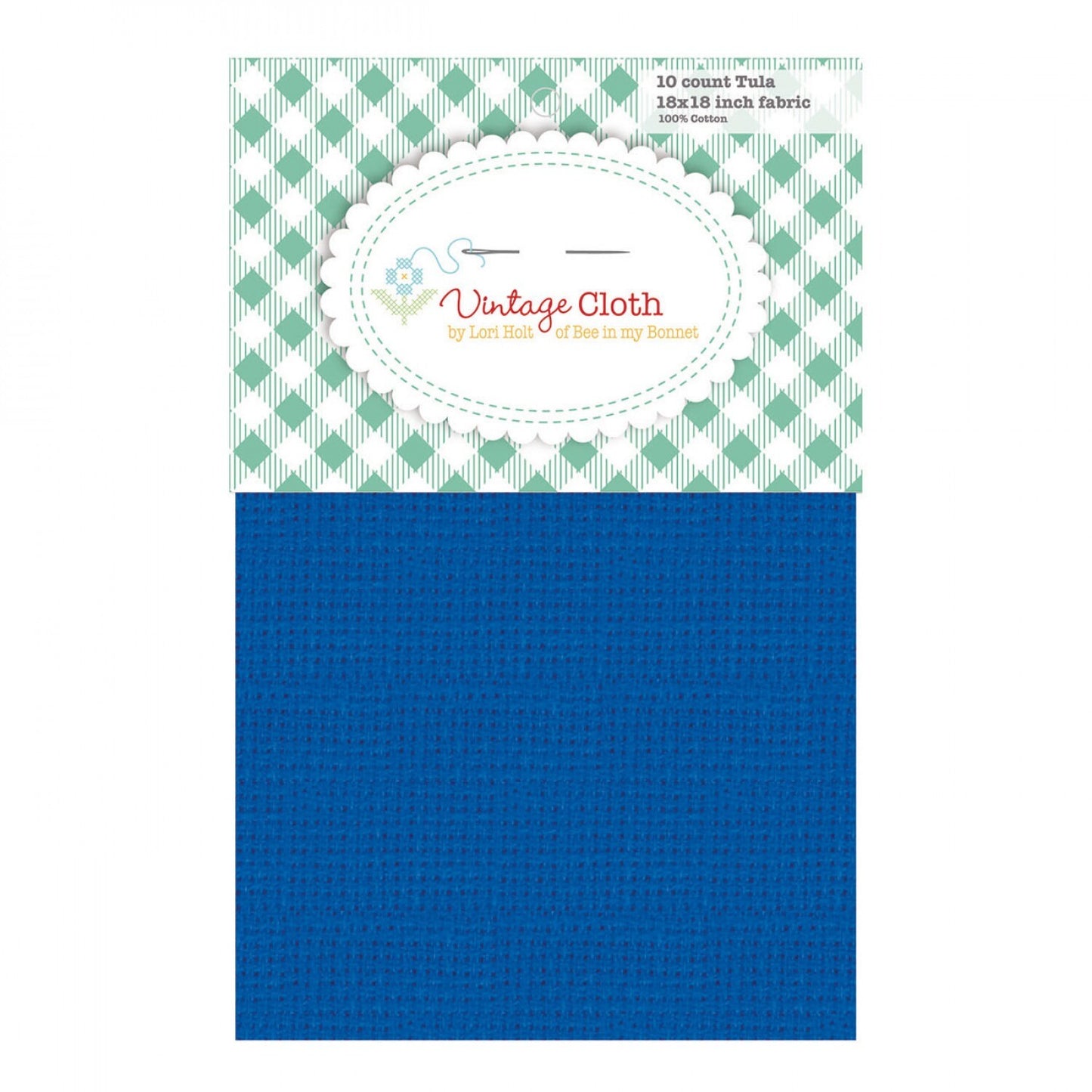 Lori Holt | Vintage Aida Cloth | 10 ct | American Blue sewing and quilting product