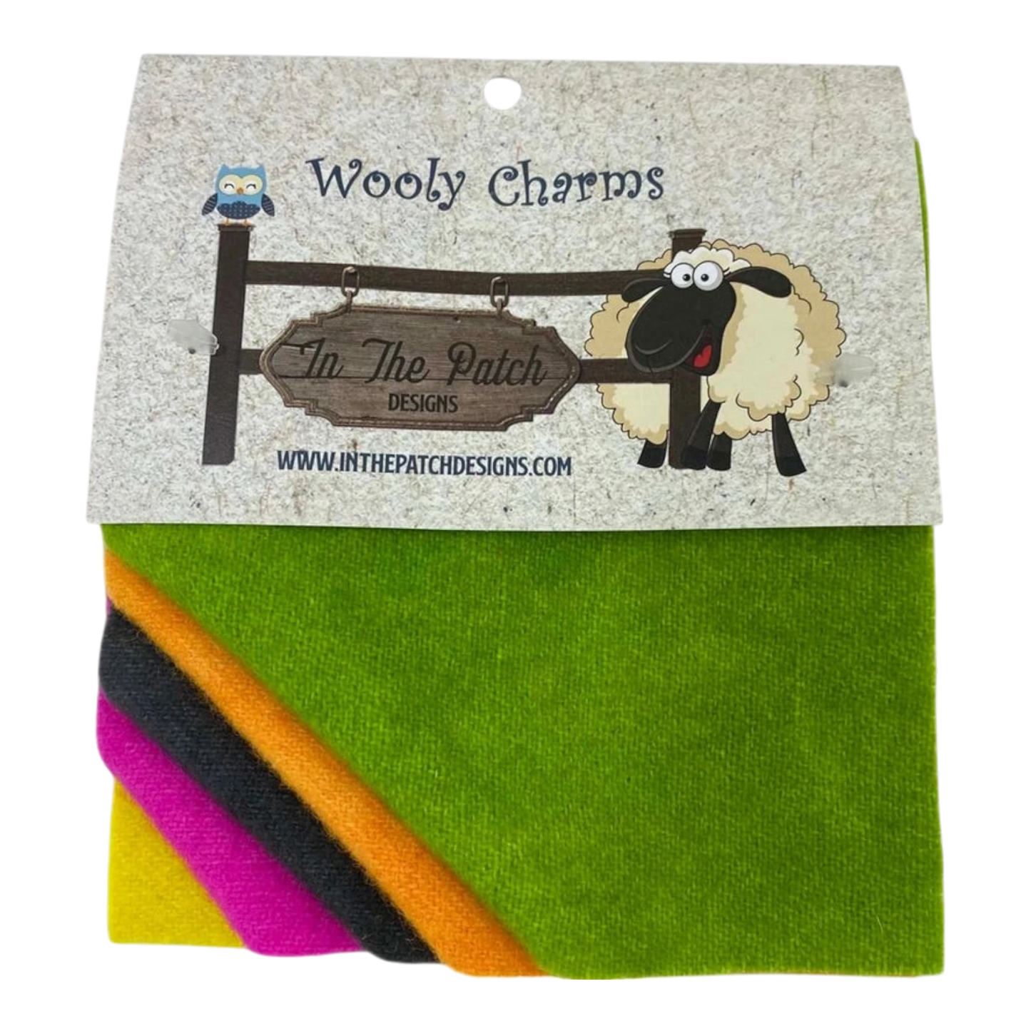 Wooly Charms 80's Neon - 5pc sewing and quilting product