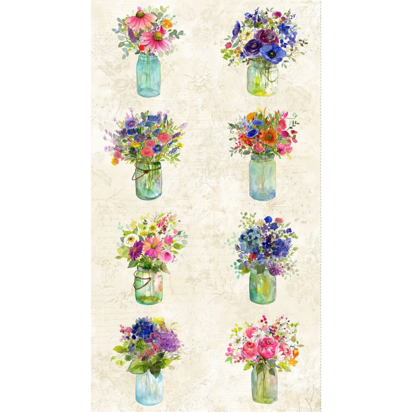 Garden Fresh - Multi Color Digital 610 mm Panel for patchwork, quilting and sewing