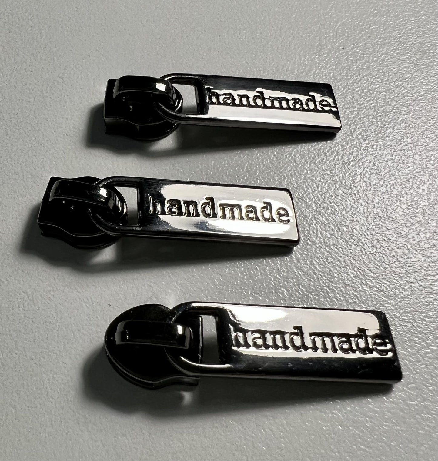 Zipper Pulls Handmade Gunmetal for bag making and sewing projects