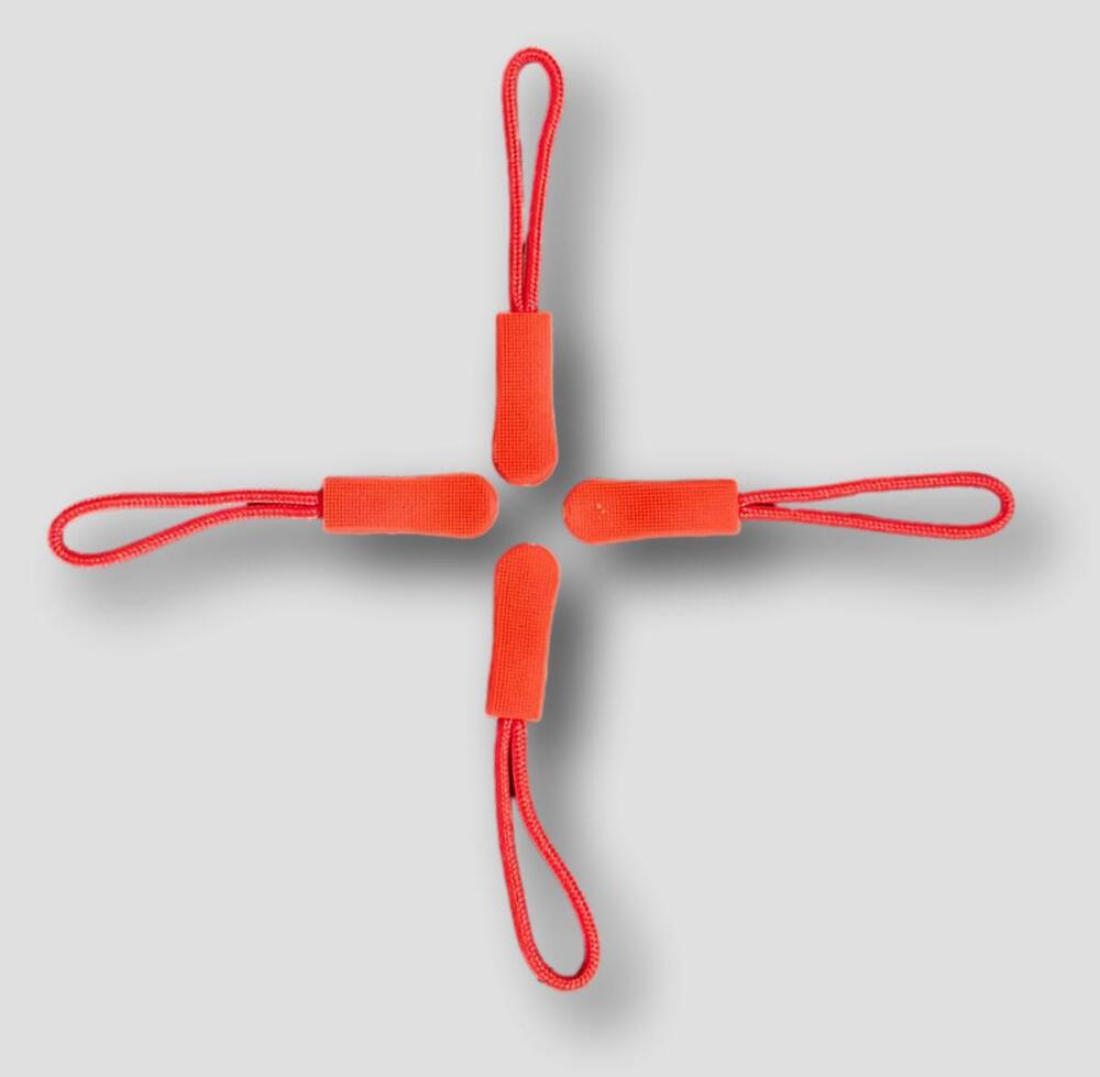 Zipper Widget - 4 Pack - Red
