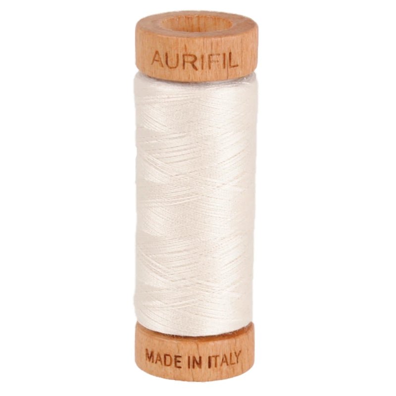Aurifil Mako 80wt Cotton Thread Solid Muslin - Everything Fabric