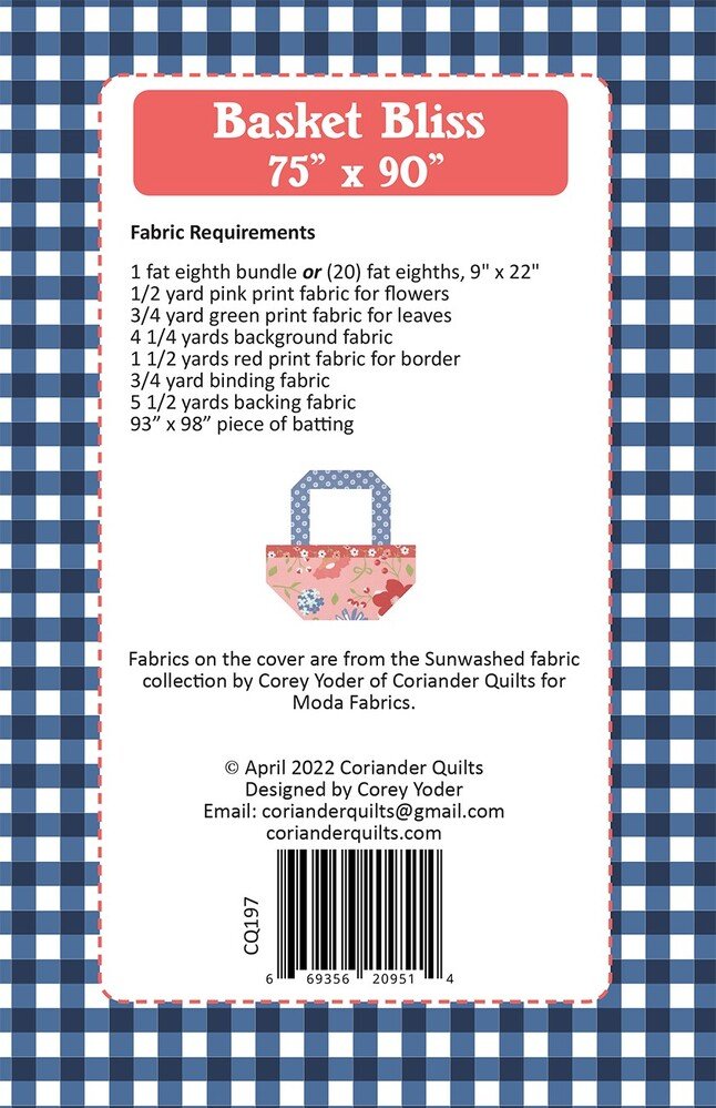 Basket Bliss Quilt Pattern - Everything Fabric