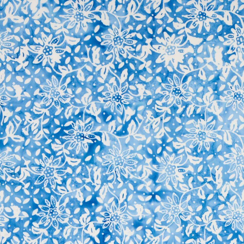 Batiks Exp Tjaps - Carolina Blue - Everything Fabric