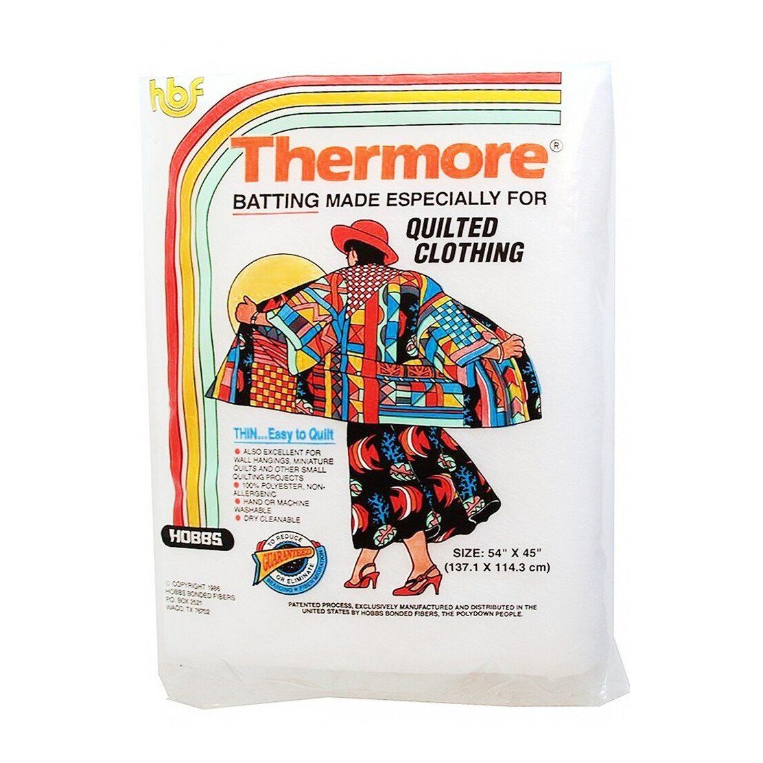 Batting Thermore Ultra Thin 54 inch x 45 inch - Everything Fabric