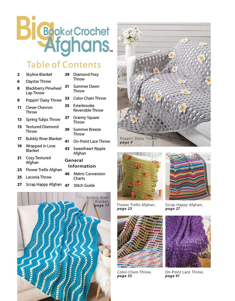 Big Book of Crochet Afghans - Everything Fabric