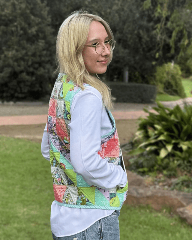 Britney Vest Linen Cover Version Pattern - Everything Fabric