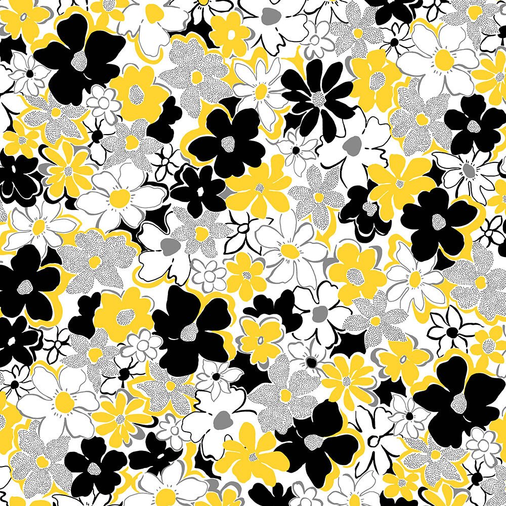 Buttercup Bring Spring - WHITE - Everything Fabric