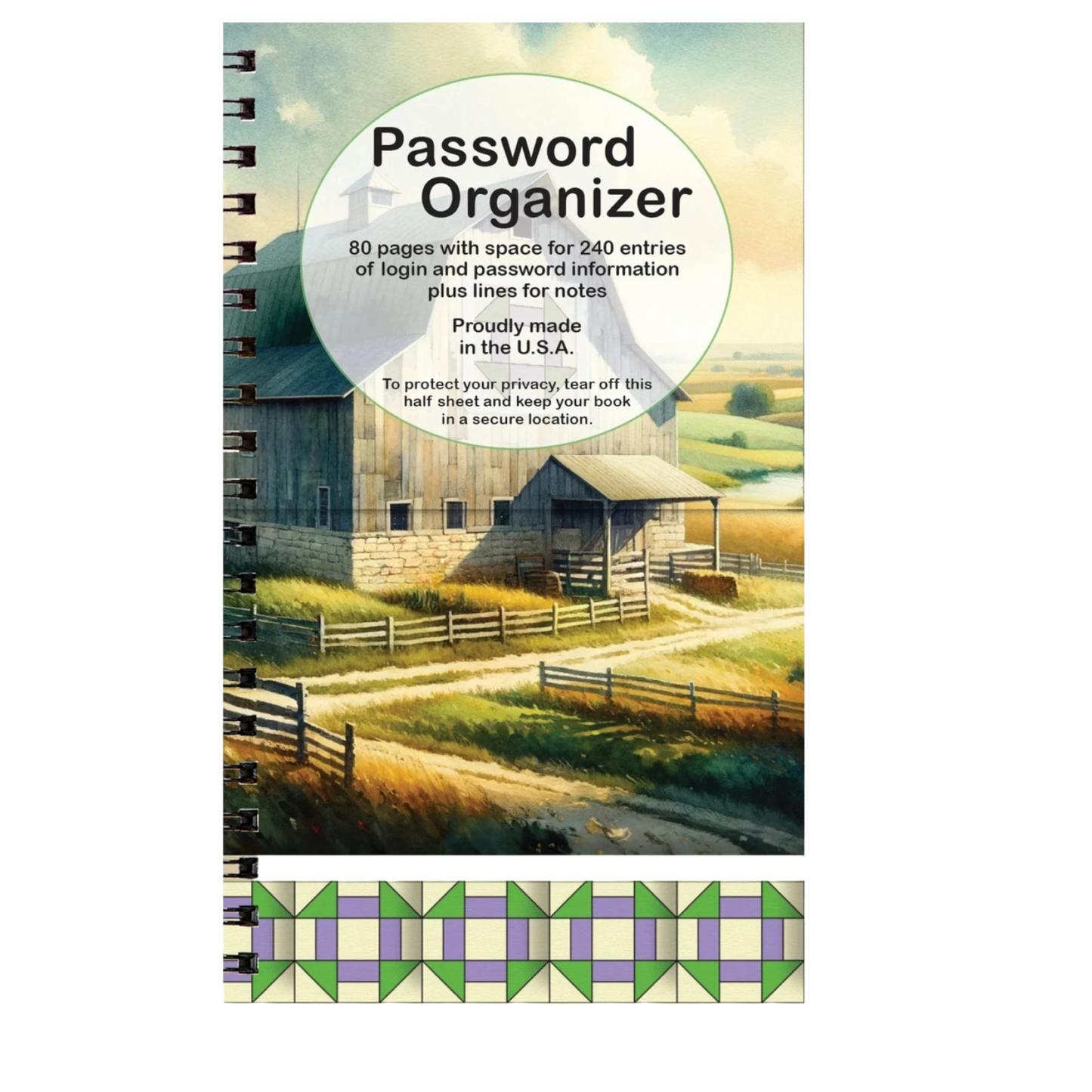 Churn Dash Password Book - Everything Fabric