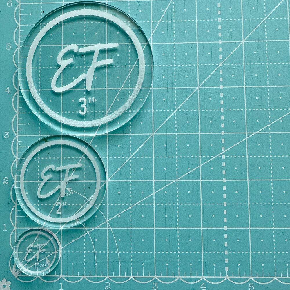 Circle Acrylic Template Set of 3 - Everything Fabric