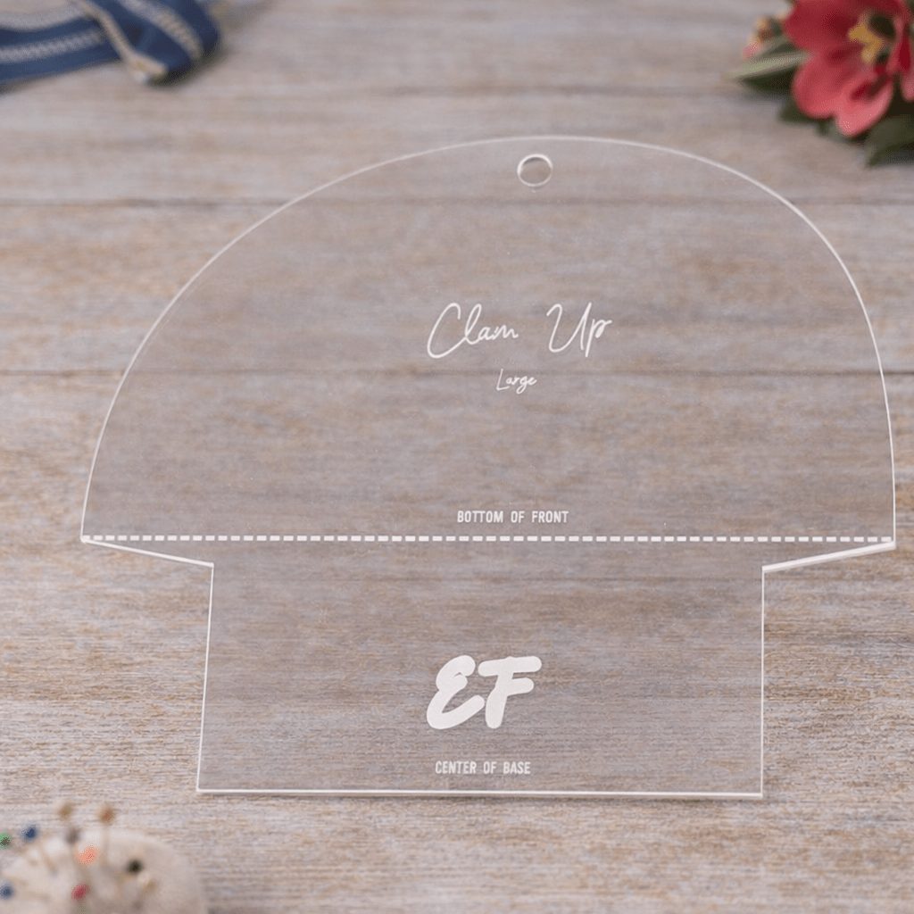 Clam Bag Template LARGE - Everything Fabric
